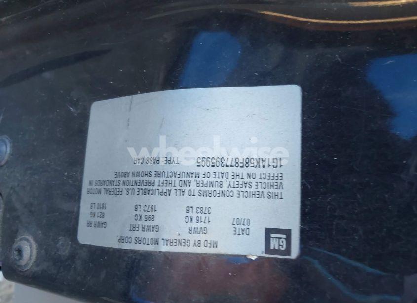 Photo 9 of 2007 Chevrolet Cobalt LS (VIN 1G1AK58F877395995)