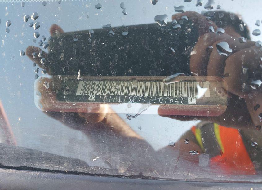 Photo 9 of 2007 Chevrolet Cobalt LT (VIN 1G1AL15F777101643)