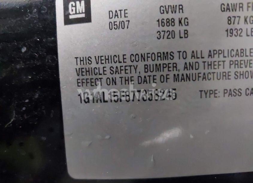 Photo 9 of 2007 Chevrolet Cobalt LT (VIN 1G1AL15F877358245)