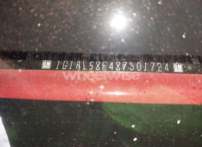 Photo 11 of 2008 Chevrolet Cobalt LT (VIN 1G1AL58F487301724)