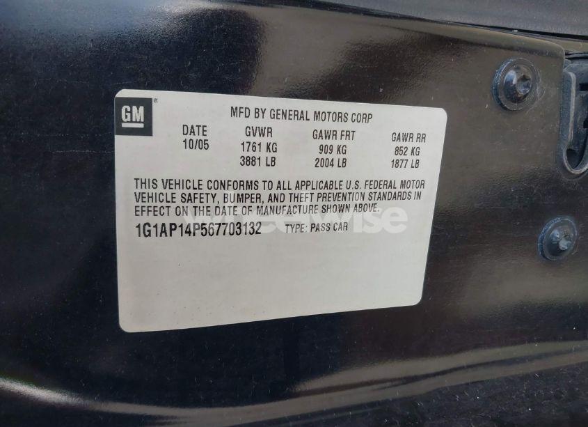 Photo 9 of 2006 Chevrolet Cobalt SS SUPERCHARGED (VIN 1G1AP14P567703132)