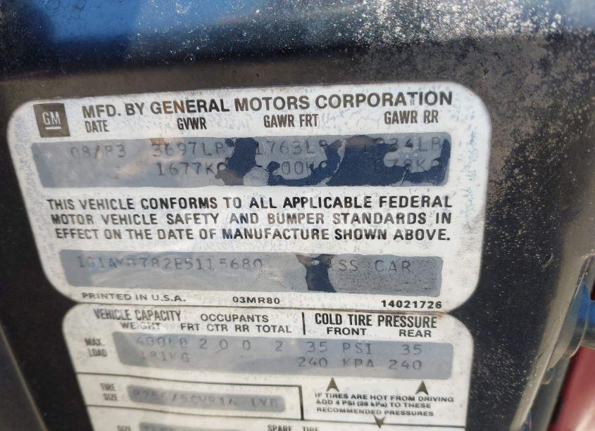 Photo 9 of 1984 Chevrolet Corvette (VIN 1G1AY0782E5115680)