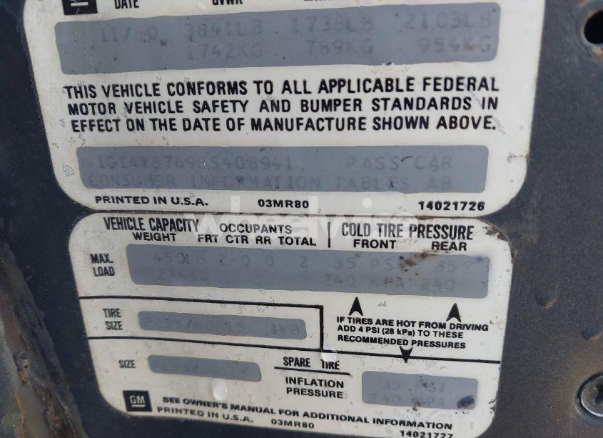 Photo 9 of 1981 Chevrolet Corvette (VIN 1G1AY8769BS408941)