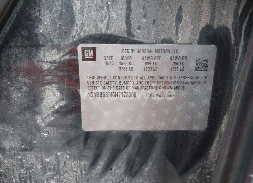 Photo 9 of 2017 Chevrolet Cruze LS MANUAL (VIN 1G1BB5SM6H7173968)