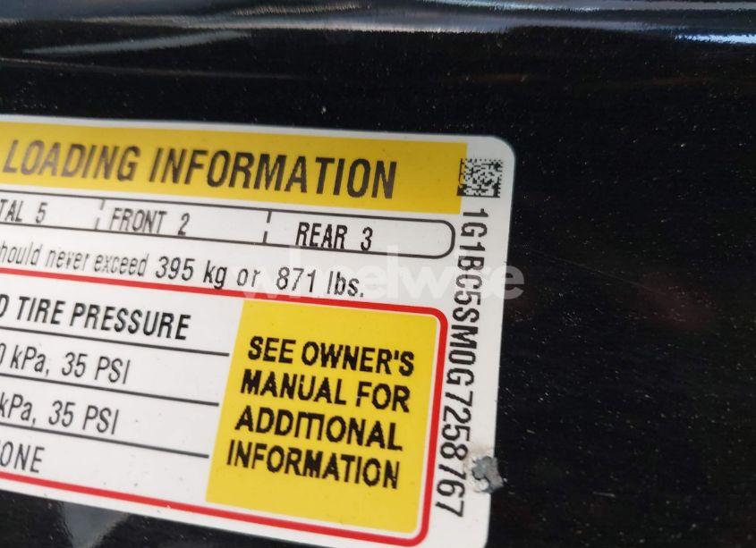 Photo 9 of 2016 Chevrolet Cruze LS AUTO (VIN 1G1BC5SM0G7258767)