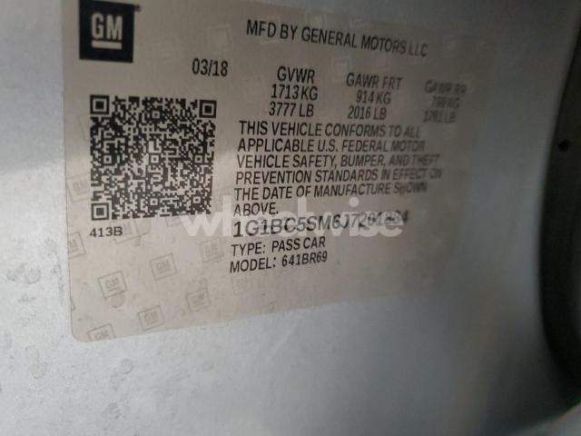 Photo 3 of 2018 CHEVROLET CRUZE LS (VIN 1G1BC5SM6J7201884)