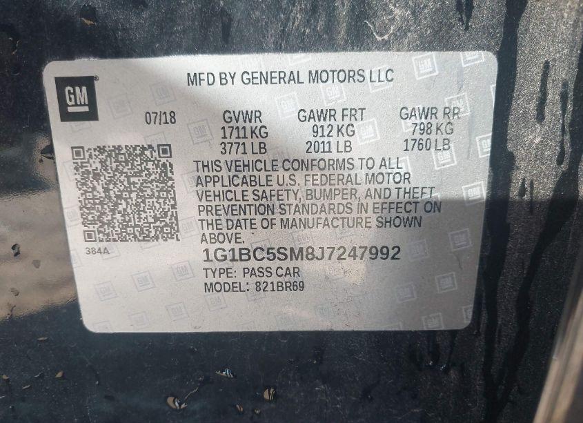 Photo 9 of 2018 Chevrolet Cruze LS AUTO (VIN 1G1BC5SM8J7247992)