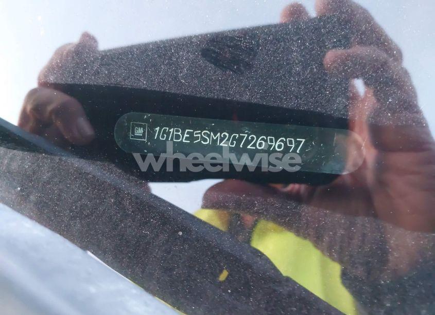 Photo 9 of 2016 Chevrolet Cruze LT AUTO (VIN 1G1BE5SM2G7269697)