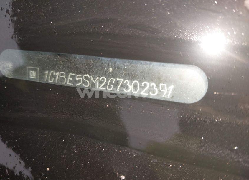 Photo 9 of 2016 Chevrolet Cruze LT AUTO (VIN 1G1BE5SM2G7302391)