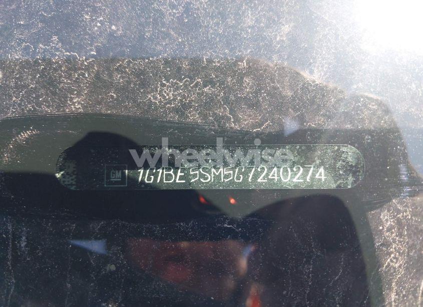 Photo 9 of 2016 Chevrolet Cruze LT AUTO (VIN 1G1BE5SM5G7240274)