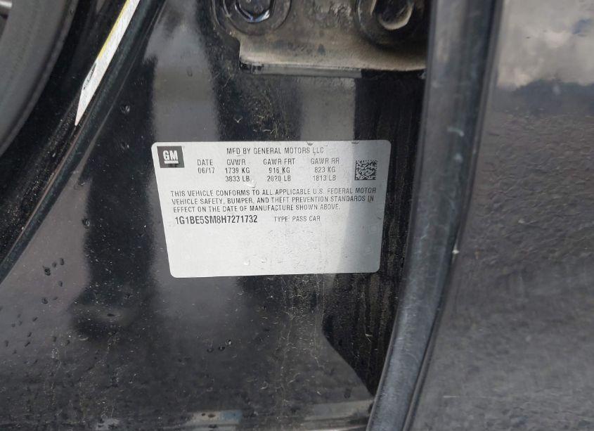 Photo 9 of 2017 Chevrolet Cruze LT AUTO (VIN 1G1BE5SM8H7271732)