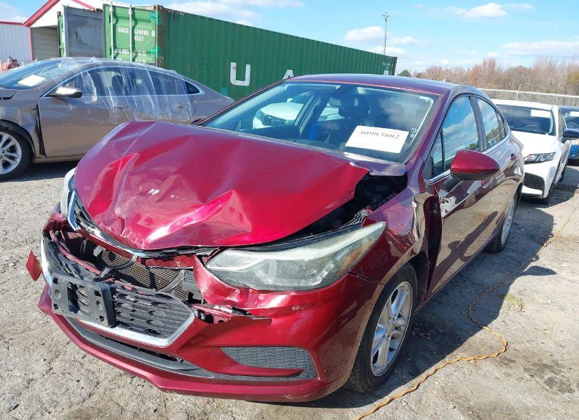 Photo 2 of 2016 Chevrolet Cruze LT AUTO (VIN 1G1BE5SMXG7304857)