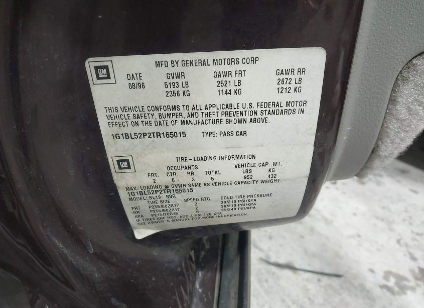 Photo 9 of 1996 Chevrolet Caprice / IMPALA CLASSIC SS (VIN 1G1BL52P2TR165015)