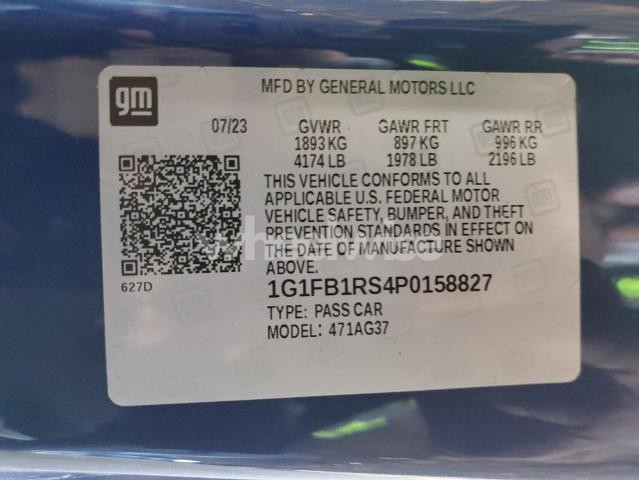 Photo 5 of 2023 CHEVROLET CAMARO LS (VIN 1G1FB1RS4P0158827)