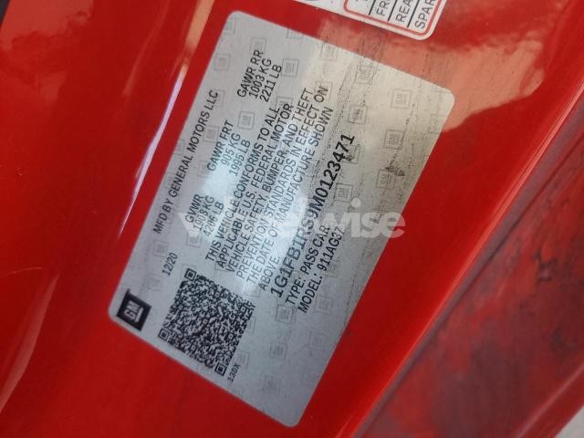 Photo 9 of 2021 CHEVROLET CAMARO LS (VIN 1G1FB1RS9M0123471)