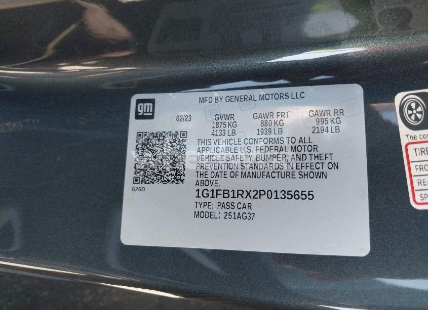 Photo 9 of 2023 Chevrolet Camaro RWD 1LT (VIN 1G1FB1RX2P0135655)