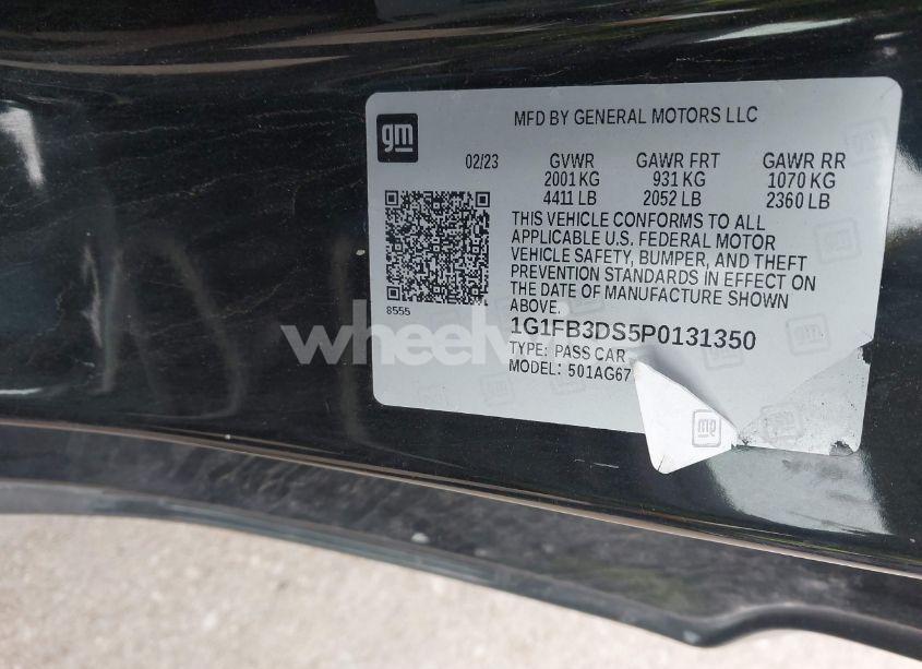 Photo 9 of 2023 Chevrolet Camaro RWD 1LT (VIN 1G1FB3DS5P0131350)