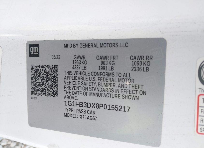 Photo 9 of 2023 Chevrolet Camaro RWD 1LT (VIN 1G1FB3DX8P0155217)