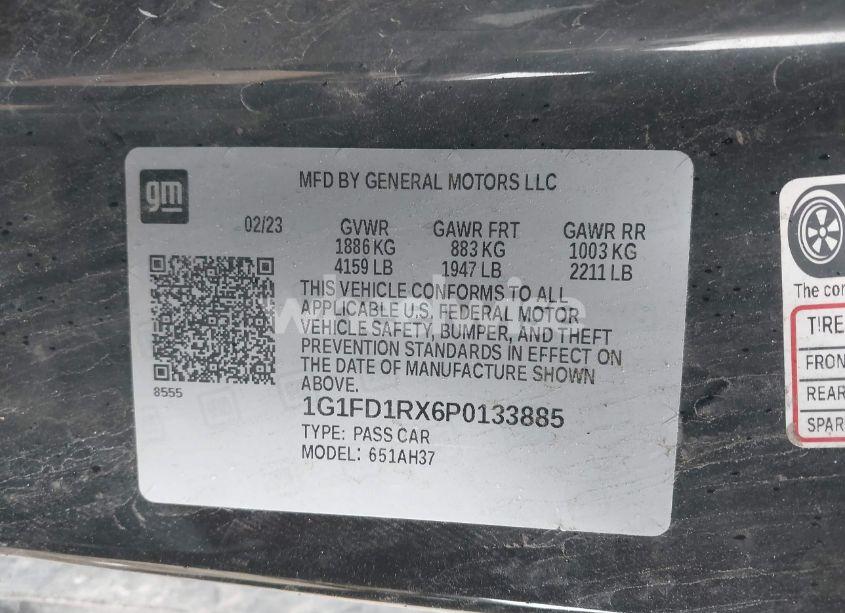 Photo 9 of 2023 Chevrolet Camaro RWD 2LT (VIN 1G1FD1RX6P0133885)