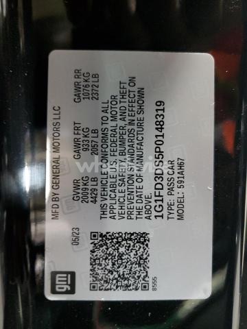 Photo 8 of 2023 CHEVROLET CAMARO LT (VIN 1G1FD3DS5P0148319)