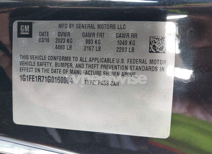 Photo 9 of 2016 Chevrolet Camaro 1SS (VIN 1G1FE1R71G0160084)