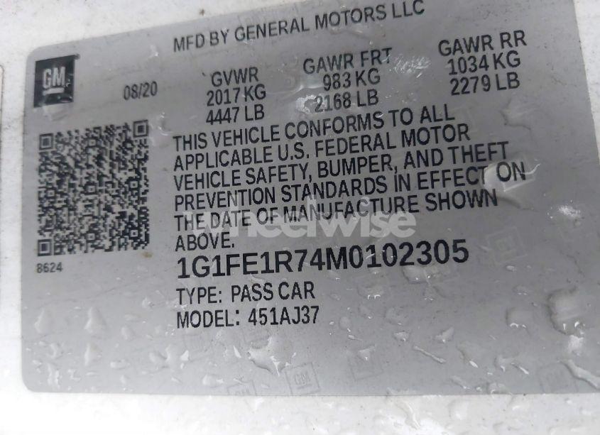 Photo 9 of 2021 Chevrolet Camaro RWD 1SS (VIN 1G1FE1R74M0102305)