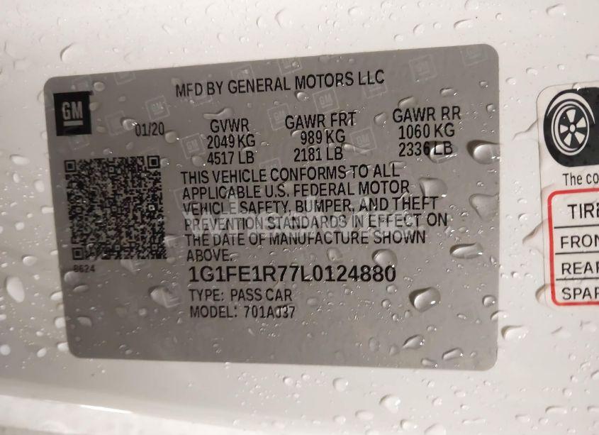 Photo 9 of 2020 Chevrolet Camaro RWD 1SS (VIN 1G1FE1R77L0124880)