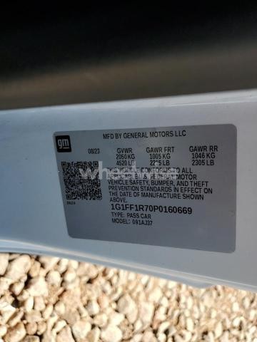 Photo 4 of 2023 CHEVROLET CAMARO LT1 (VIN 1G1FF1R70P0160669)