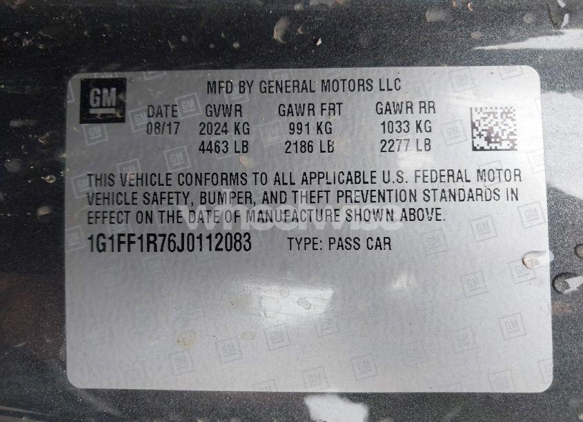 Photo 9 of 2018 Chevrolet Camaro 1SS (VIN 1G1FF1R76J0112083)