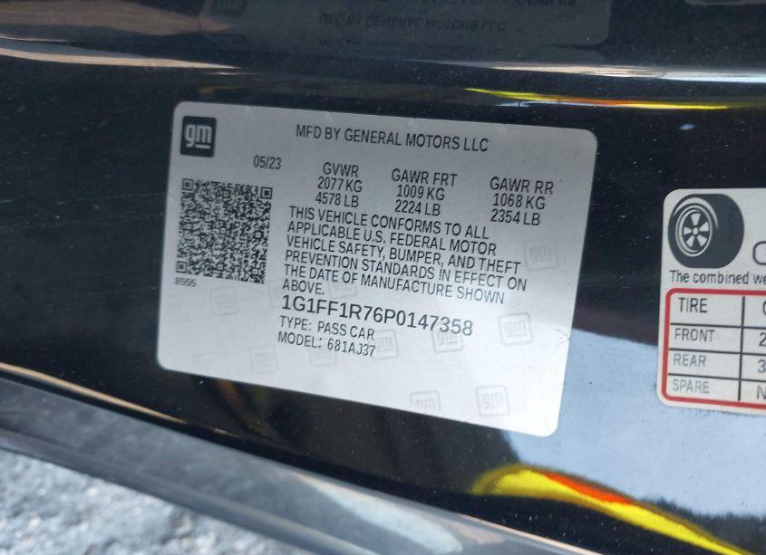 Photo 9 of 2023 Chevrolet Camaro (VIN 1G1FF1R76P0147358)