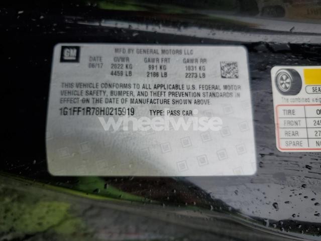 Photo 6 of 2017 CHEVROLET CAMARO SS (VIN 1G1FF1R78H0215919)