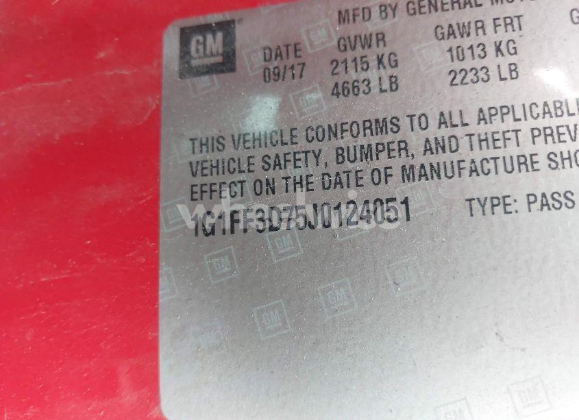 Photo 9 of 2018 Chevrolet Camaro 1SS (VIN 1G1FF3D75J0124051)