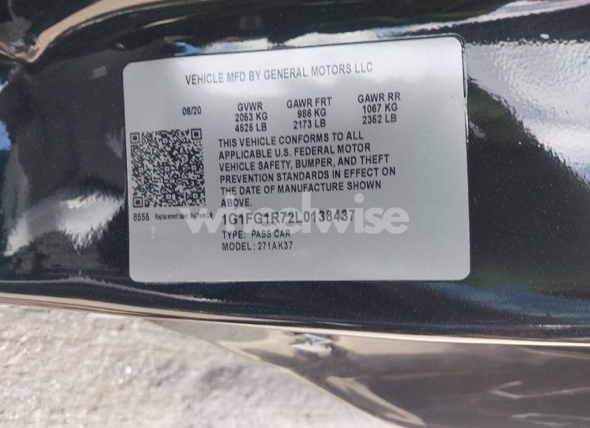 Photo 9 of 2020 Chevrolet Camaro RWD 2SS (VIN 1G1FG1R72L0138437)