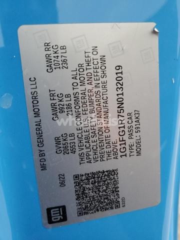 Photo 4 of 2022 CHEVROLET CAMARO SS (VIN 1G1FG1R75N0132019)