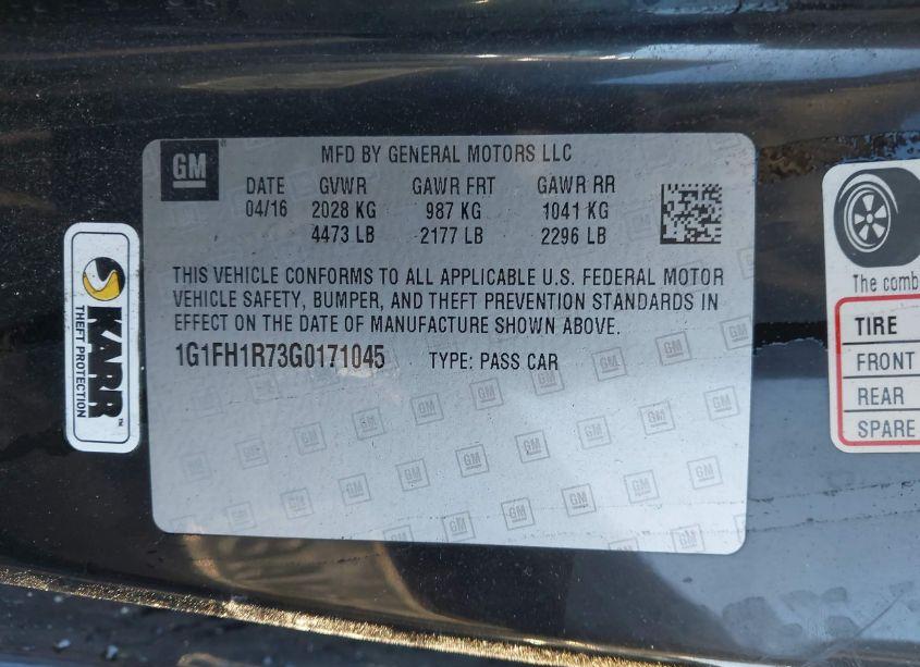 Photo 9 of 2016 Chevrolet Camaro 2SS (VIN 1G1FH1R73G0171045)