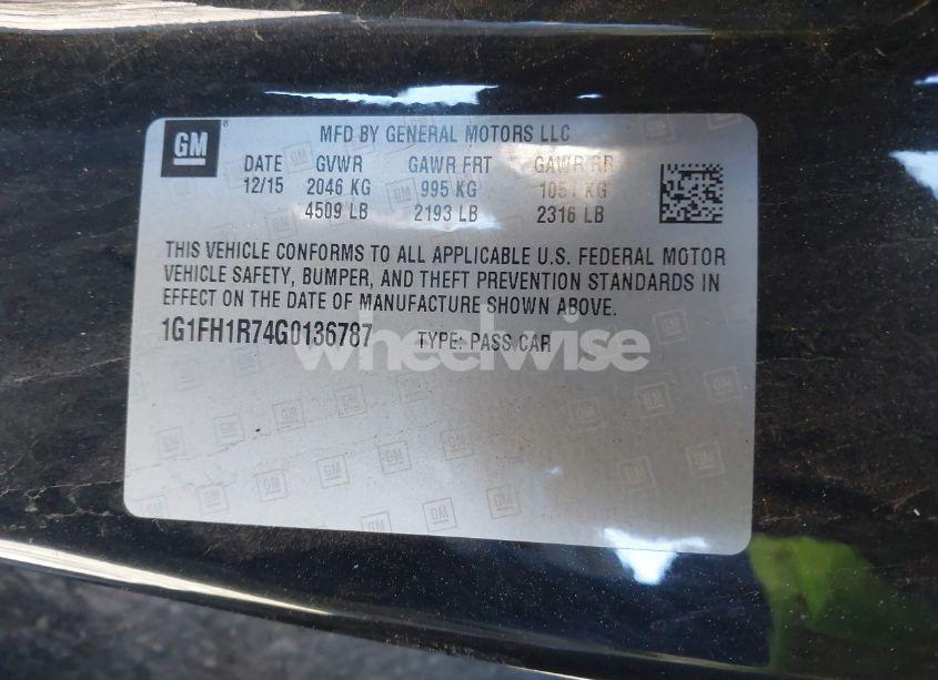 Photo 9 of 2016 Chevrolet Camaro 2SS (VIN 1G1FH1R74G0136787)