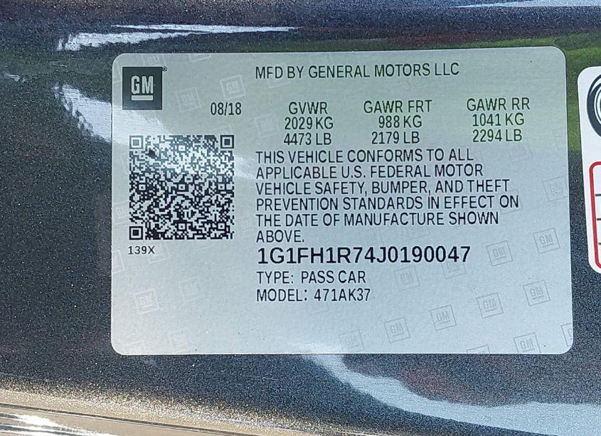 Photo 9 of 2018 Chevrolet Camaro 2SS (VIN 1G1FH1R74J0190047)