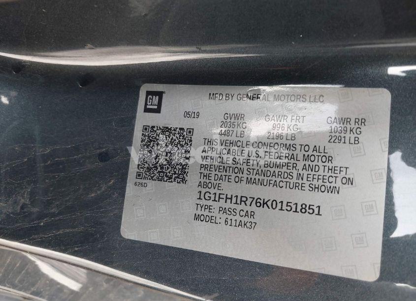 Photo 9 of 2019 Chevrolet Camaro 2SS (VIN 1G1FH1R76K0151851)