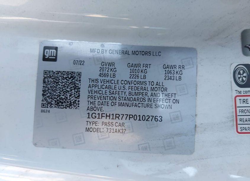 Photo 9 of 2023 Chevrolet Camaro RWD 2SS (VIN 1G1FH1R77P0102763)