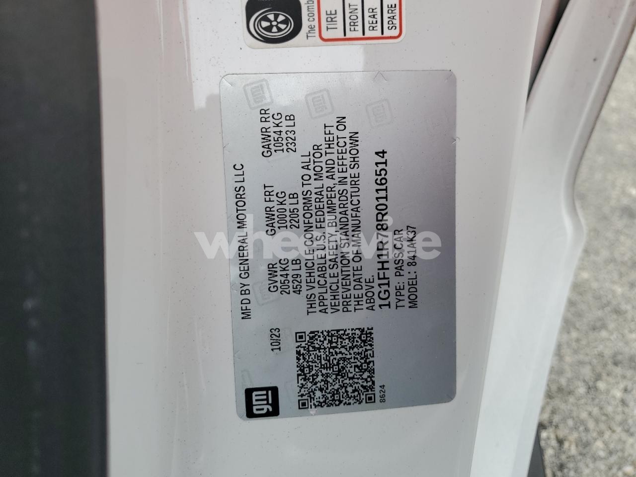 Photo 12 of 2024 CHEVROLET CAMARO SS (VIN 1G1FH1R78R0116514)