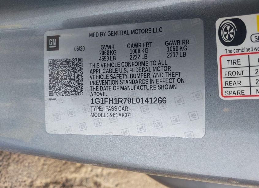 Photo 9 of 2020 Chevrolet Camaro RWD 2SS (VIN 1G1FH1R79L0141266)