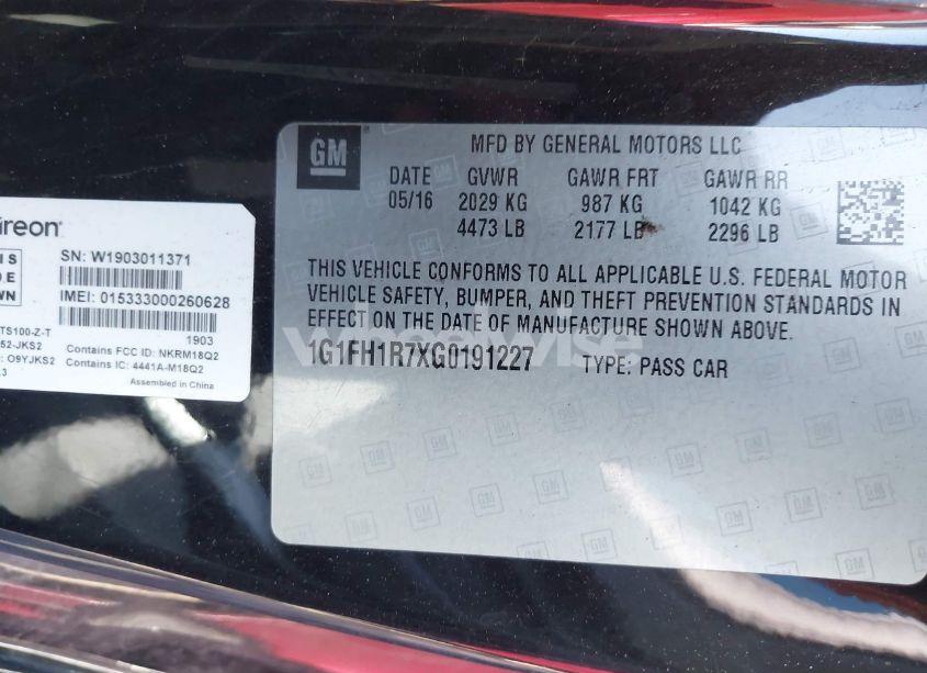 Photo 9 of 2016 Chevrolet Camaro 2SS (VIN 1G1FH1R7XG0191227)