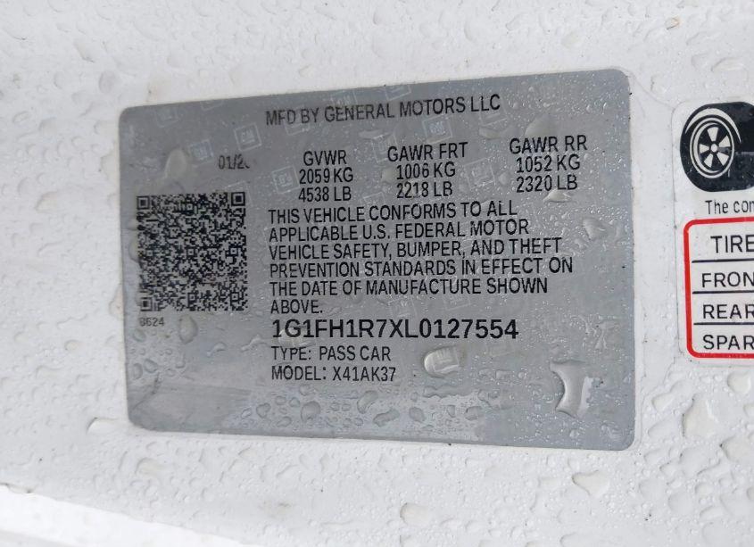 Photo 9 of 2020 Chevrolet Camaro RWD 2SS (VIN 1G1FH1R7XL0127554)