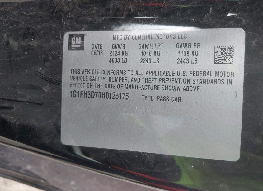 Photo 9 of 2017 Chevrolet Camaro 2SS (VIN 1G1FH3D70H0125175)