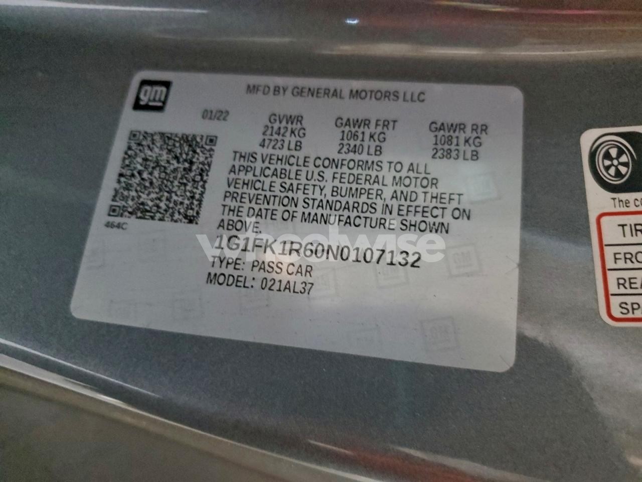 Photo 13 of 2022 CHEVROLET CAMARO ZL1 (VIN 1G1FK1R60N0107132)