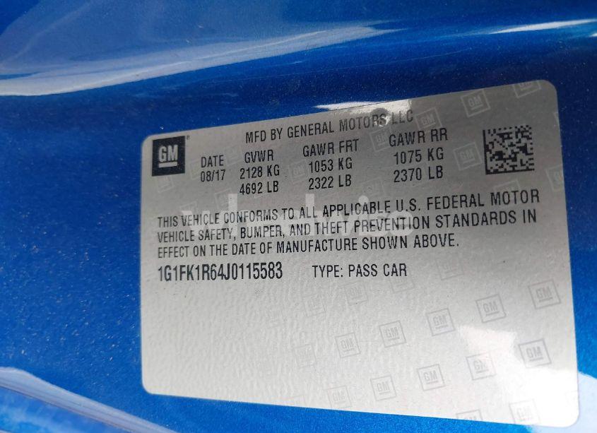 Photo 9 of 2018 Chevrolet Camaro ZL1 (VIN 1G1FK1R64J0115583)