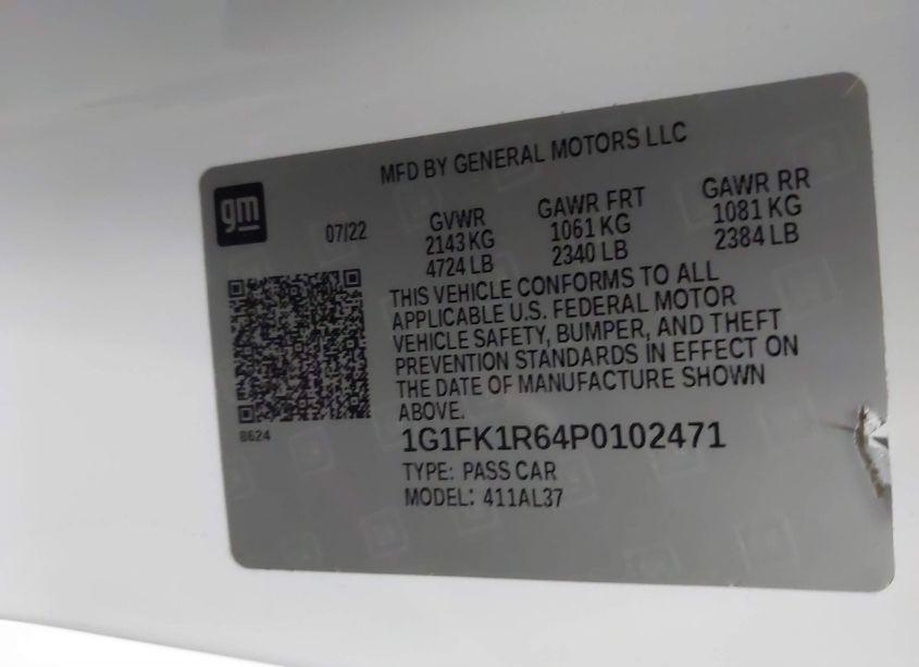 Photo 9 of 2023 Chevrolet Camaro RWD ZL1 (VIN 1G1FK1R64P0102471)