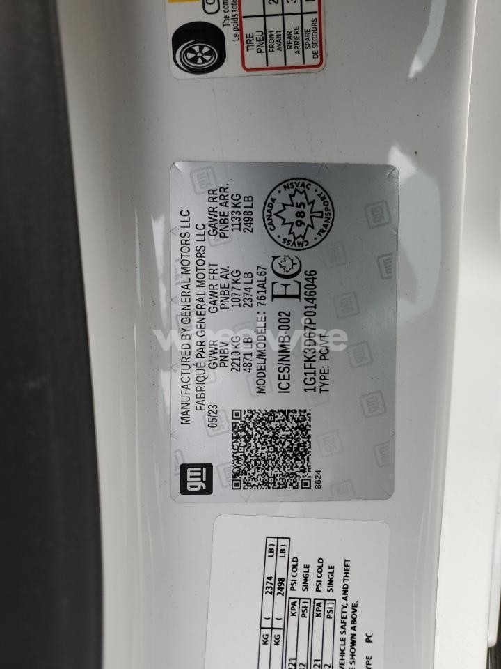 Photo 12 of 2023 CHEVROLET CAMARO ZL1 (VIN 1G1FK3D67P0146046)