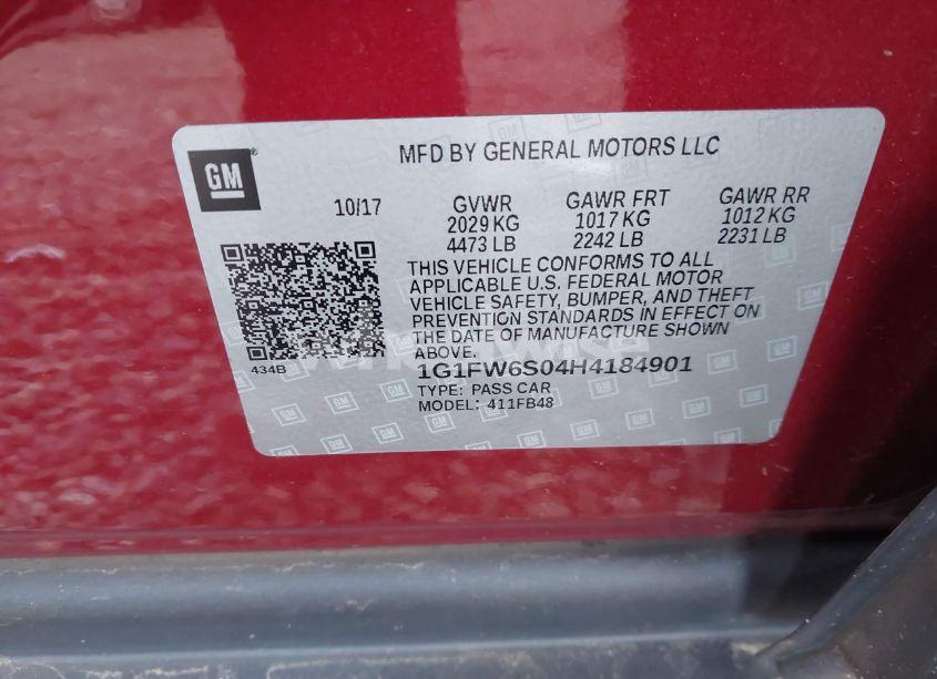 Photo 9 of 2017 Chevrolet Bolt EV LT (VIN 1G1FW6S04H4184901)