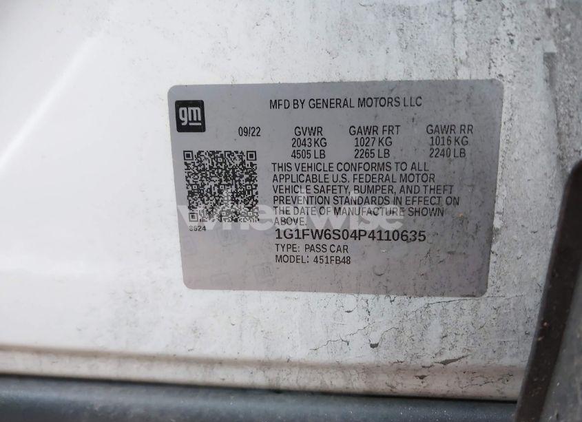 Photo 9 of 2023 Chevrolet Bolt EV (VIN 1G1FW6S04P4110635)